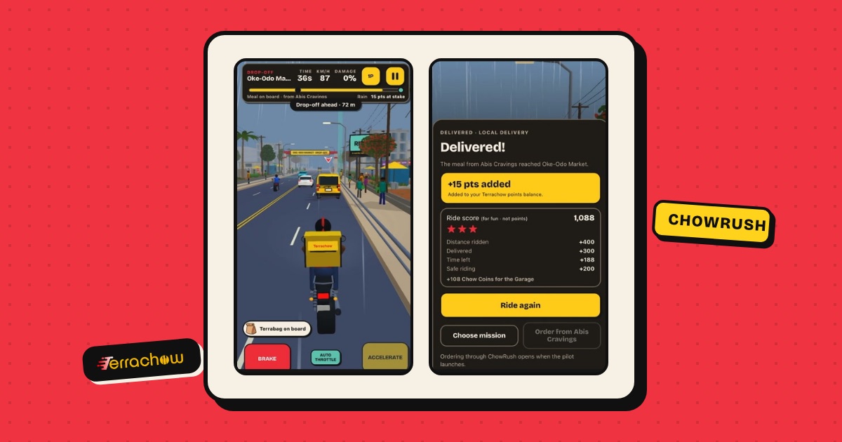 ChowRush: How to Ride, Deliver and Earn Real Terrachow Points